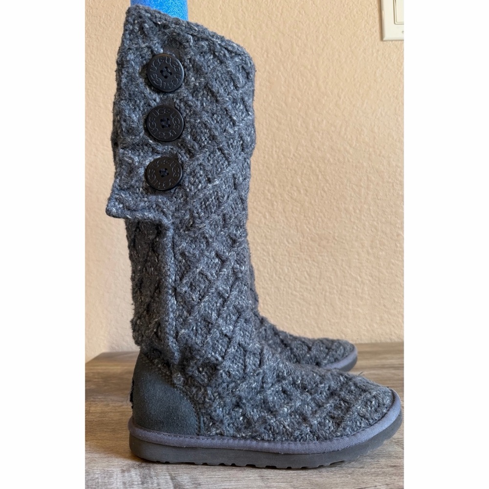 Ugg Lattice Cardy Knit Tall Boots Women’s Size 6